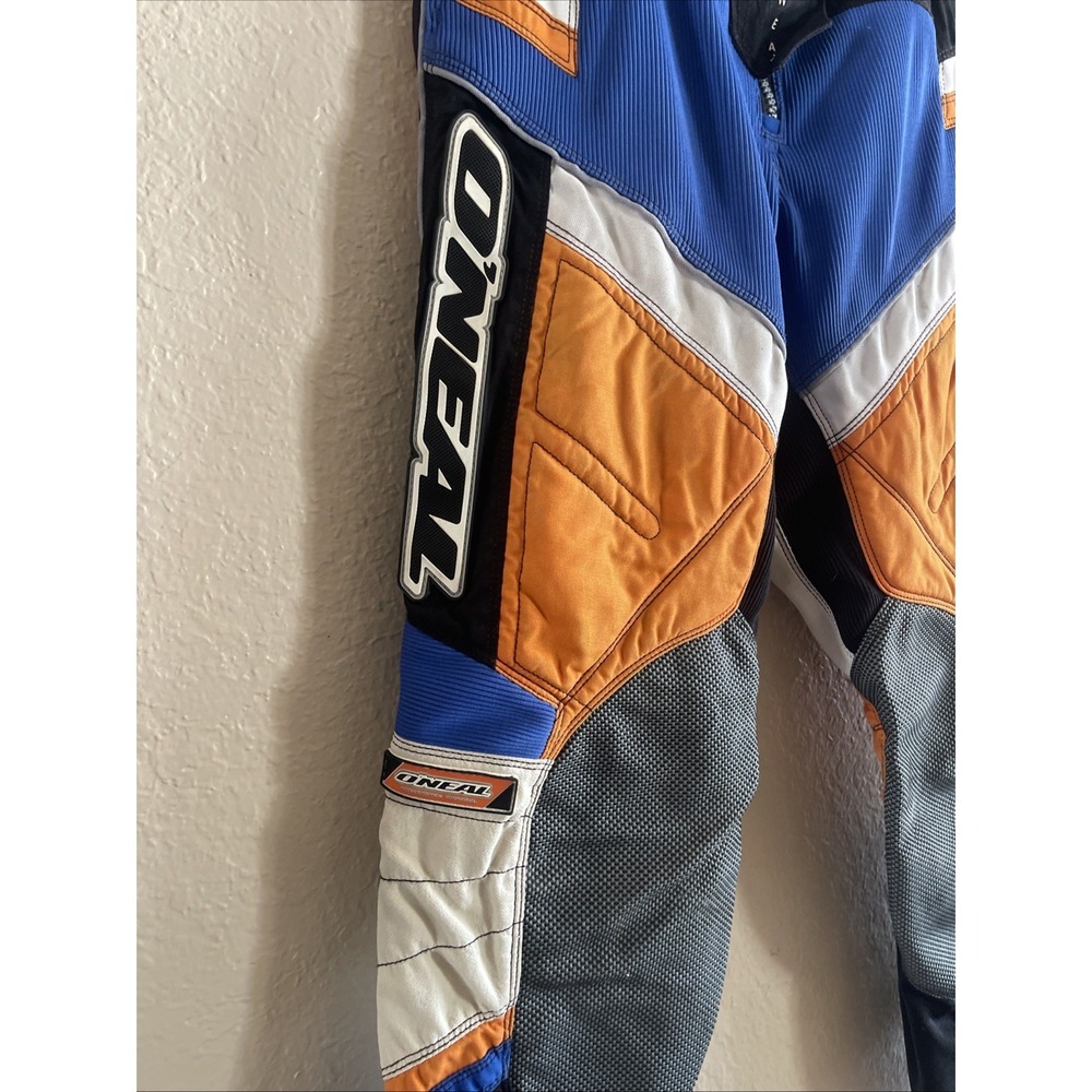 O'Neal Motocross Pants Men's 30" Black Blue & Orange - Picture 4 of 13